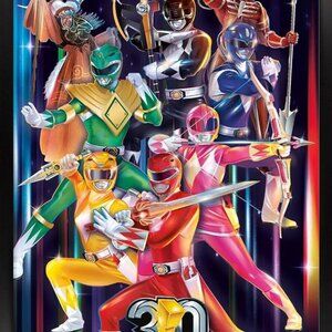 Power Rangers 30th Group wall poster- new